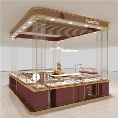 Výstavný kiosk na vystavenie šperkov