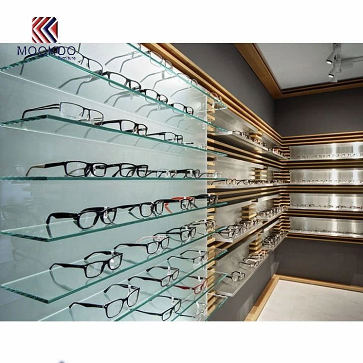 Optical Shop Interior Decoration Display Wall Showcase Design