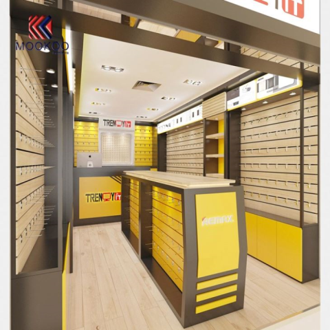 Vitrína nábytku pre luxusné telefóny