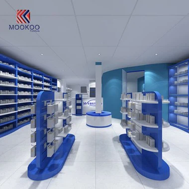 Prispôsobené Farmacia Shop Interiérový nábytok Drug Display